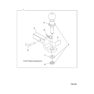 Assembly-Hitch Weld,Reg 55 Rgr by Polaris 2882051 OEM Hardware P2882051 Off Road Express