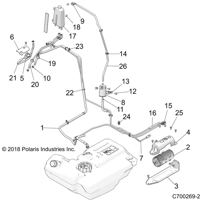 Assembly-Hose,Chamber To Tb,Pto by Polaris