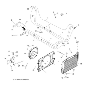 Assembly-Hose,Eng Out,Rad In by Polaris 1240479 OEM Hardware P1240479 Off Road Express