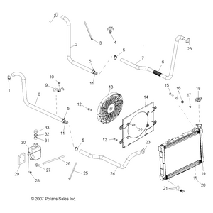 Assembly-Hose,Rad Out,Eng In,500 by Polaris 5413161 OEM Hardware P5413161 Off Road Express