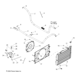 Assembly-Hose,Rad Out,Eng In,500 by Polaris 5413574 OEM Hardware P5413574 Off Road Express