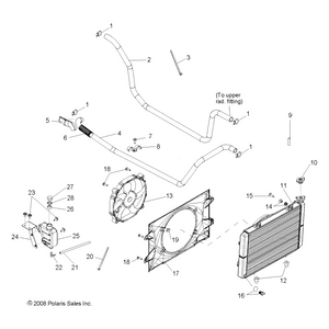 Assembly-Hose,Rad Out,Eng In,700 by Polaris 5413487 OEM Hardware P5413487 Off Road Express