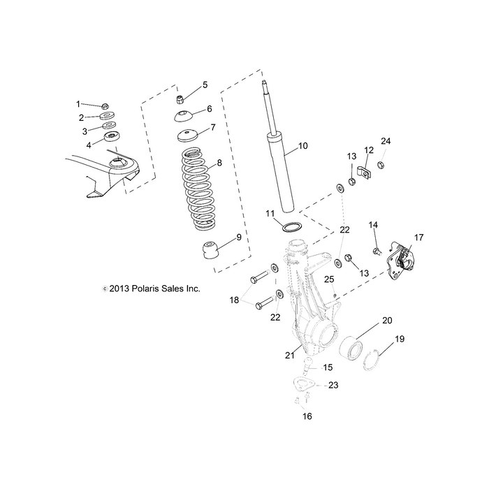 Assembly-Hubstrut,Lh by Polaris