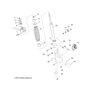 Assembly-Hubstrut,Lh by Polaris 1824558 OEM Hardware P1824558 Off Road Express