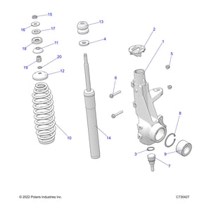 Assembly-Hubstrut,Lh by Polaris 1830061 OEM Hardware P1830061 Off Road Express