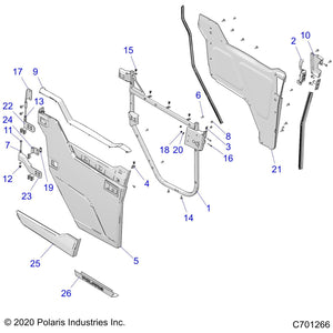 Assembly-Latch,Door,Right by Polaris 2010500 OEM Hardware P2010500 Off Road Express