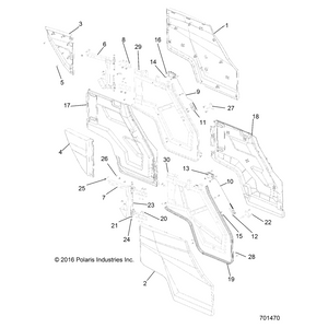 Assembly-Latch,Rotary,Lh by Polaris 7082199 OEM Hardware P7082199 Off Road Express