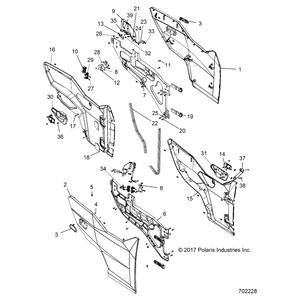 Assembly-Latch,Rtry,2 Stage,Rr,Lh by Polaris 7082333 OEM Hardware P7082333 Off Road Express