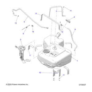 Assembly-Line,Return,Fuel,Eu by Polaris 2522280 OEM Hardware P2522280 Off Road Express