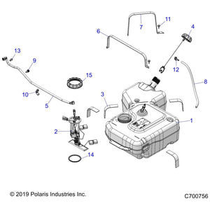 Assembly-Line,Tank To Vent by Polaris 2522003 OEM Hardware P2522003 Off Road Express