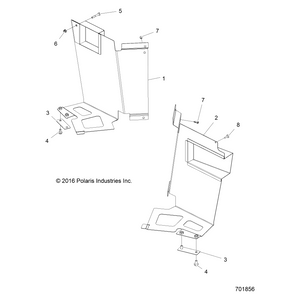 Assembly-Mud Cover Rear,Right by Polaris 2636773 OEM Hardware P2636773 Off Road Express