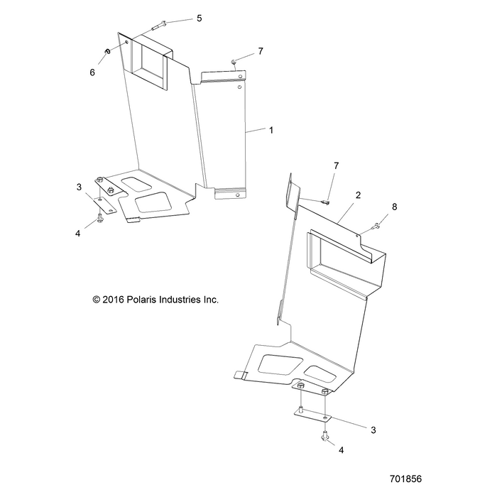 Assembly-Mud Cover Rear,Right by Polaris