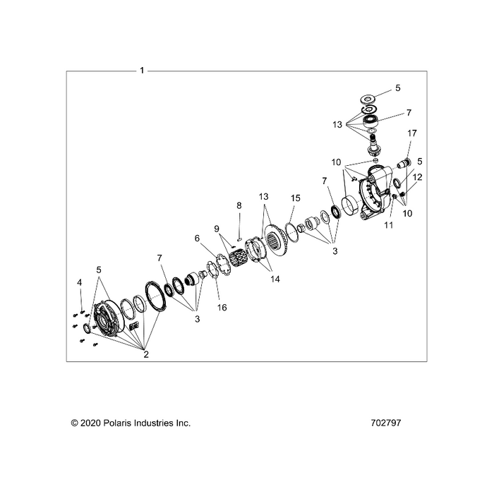 Assembly-Output Hub by Polaris