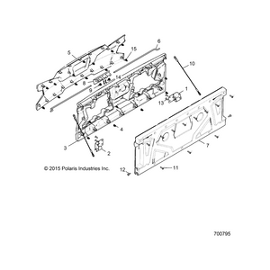 Assembly-Pnl,Trim,Clip,Pnt,B.Sltmsk by Polaris 2636174-826 OEM Hardware P2636174-826 Off Road Express