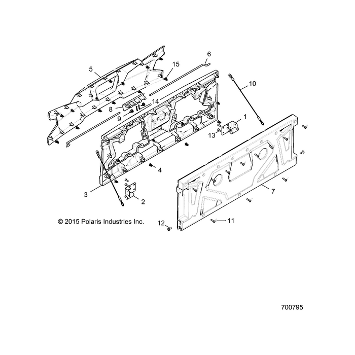 Assembly-Pnl,Trim,Clip,Tpo,A.Gray by Polaris