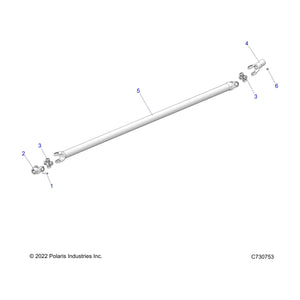 Assembly-Propshaft by Polaris 1334468 OEM Hardware P1334468 Off Road Express