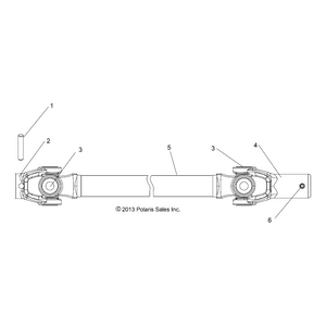 Assembly-Propshaft by Polaris 1334471 OEM Hardware P1334471 Off Road Express