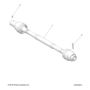 Assembly-Propshaft,Front by Polaris 1334472 OEM Hardware P1334472 Off Road Express