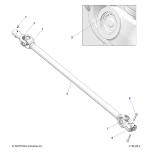 Assembly-Propshaft,Front by Polaris 1336937 OEM Hardware P1336937 Off Road Express