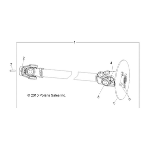 Assembly-Propshaft,Front,Ev by Polaris 1333760 OEM Hardware P1333760 Off Road Express