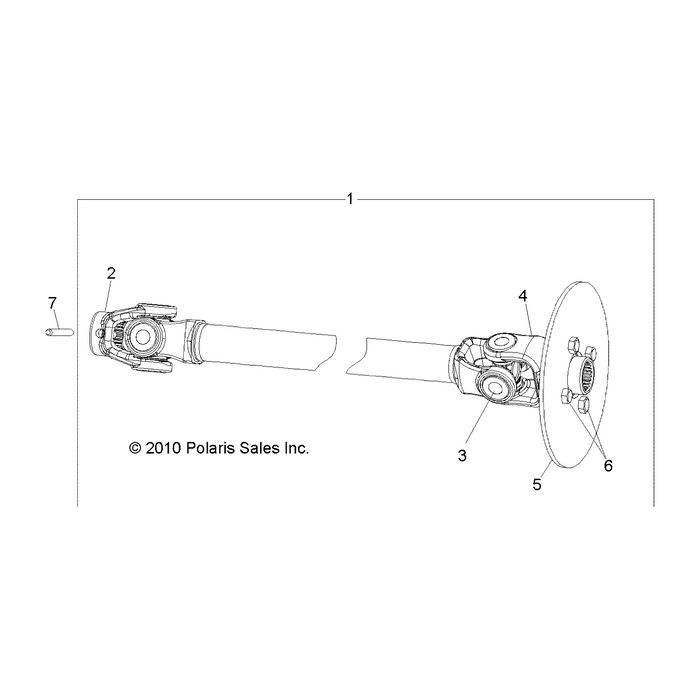 Assembly-Propshaft,Front,Ev by Polaris