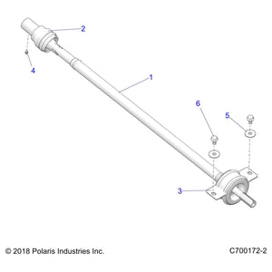 Assembly-Propshaft,Rear by Polaris 1334311 OEM Hardware P1334311 Off Road Express