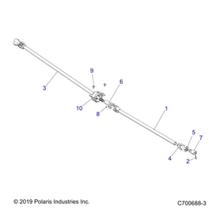 Assembly-Propshaft,Rear by Polaris 1334353 OEM Hardware P1334353 Off Road Express