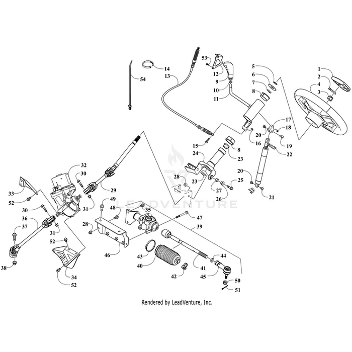 Assembly, Rack And Pinion By Arctic Cat