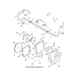 Assembly-Radiator by Polaris 1240763 OEM Hardware P1240763 Off Road Express