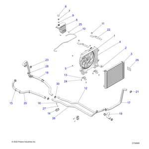 Assembly-Radiator by Polaris 1241340 OEM Hardware P1241340 Off Road Express Drop Ship