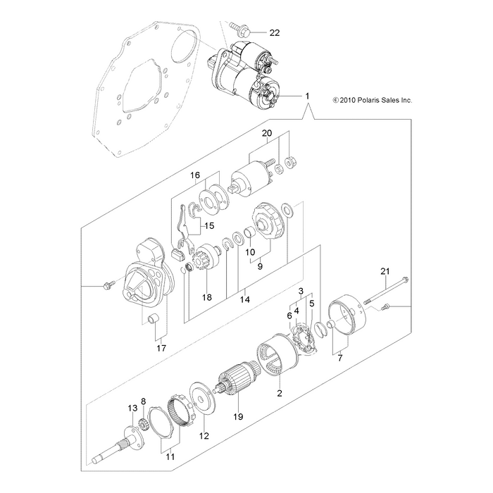 Assembly., Rear Cover by Polaris