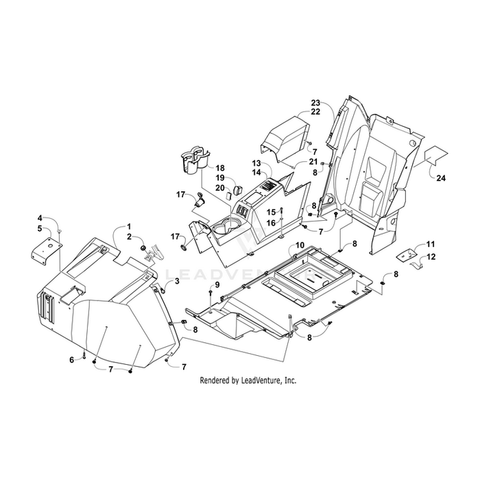 Assembly,Rear Splash By Arctic Cat