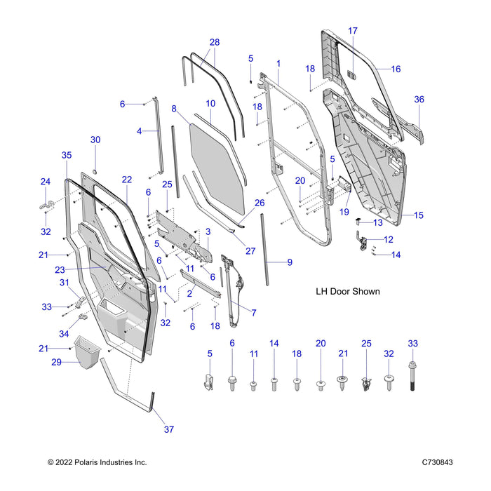 Assembly-Regulator,Crank Window,Lh by Polaris