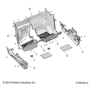 Assembly-Rocker,Lh,Routered,Blk by Polaris 2637591-070 OEM Hardware P2637591-070 Off Road Express