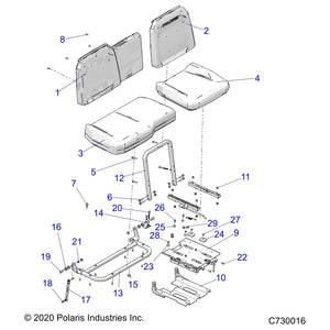 Assembly-Seat Adjuster,T-Knob,Blk by Polaris 1025290-458 OEM Hardware P1025290-458 Off Road Express