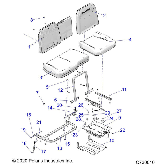 Assembly-Seat Adjuster,T-Knob,Blk by Polaris