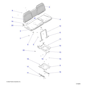 Assembly-Seat,Back,40,Blk by Polaris 2689773 OEM Hardware P2689773 Off Road Express