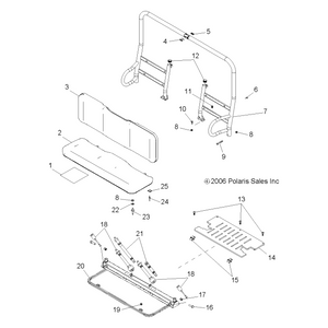 Assembly-Seat Back,Left by Polaris 1014845 OEM Hardware P1014845 Off Road Express