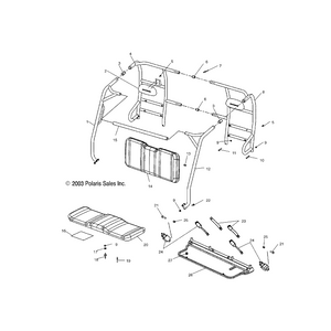 Assembly-Seat Belt,2Pt Center by Polaris 2632422 OEM Hardware P2632422 Off Road Express