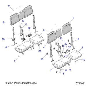 Assembly-Seat Belt,3Pt,Center by Polaris 2635052 OEM Hardware P2635052 Off Road Express