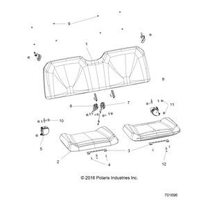 Assembly-Seat Belt,3Pt Tr by Polaris 2636338 OEM Hardware P2636338 Off Road Express