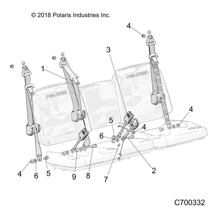 Assembly-Seat Belt,3Pt Tr by Polaris