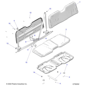 Assembly-Seat Belt,3Pt W/Pl D-Loop by Polaris 2692433 OEM Hardware P2692433 Off Road Express