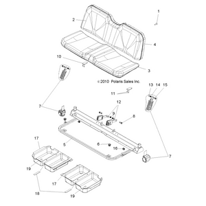 Assembly-Seat Belt by Polaris 2634048 OEM Hardware P2634048 Off Road Express