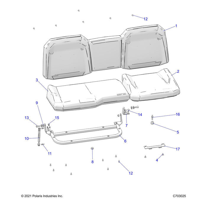 Assembly-Seat,Btm,40,Black by Polaris