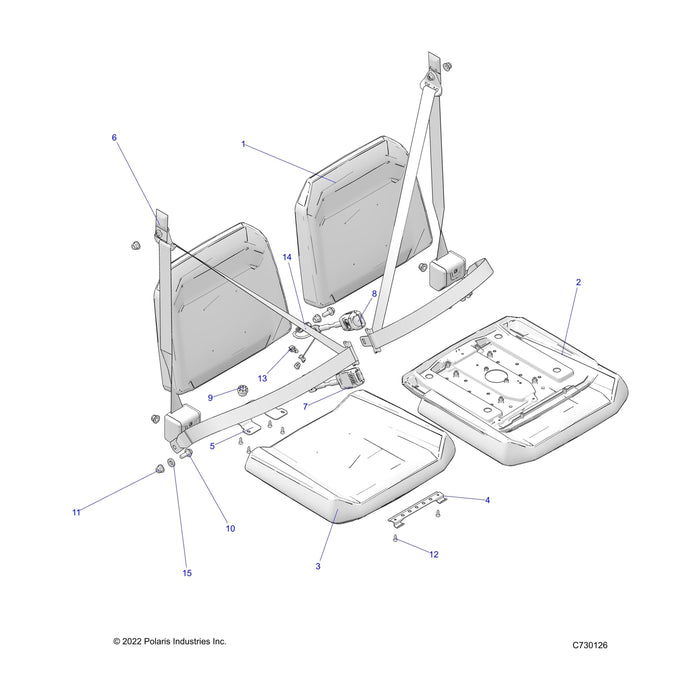 Assembly-Seat,Btm,40,Blk by Polaris