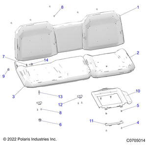 Assembly-Seat,Btm,40,Vinyl,Blk by Polaris 2689791 OEM Hardware P2689791 Off Road Express