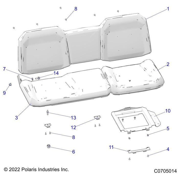 Assembly-Seat,Rgr,Back,Blk by Polaris