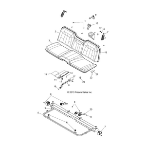 Assembly-Seat,Rngr,Back,Blk/S.Red by Polaris 2684934 OEM Hardware P2684934 Off Road Express Drop Ship