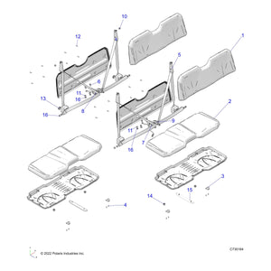 Assembly-Seat,Rngr,Back,Camo by Polaris 2691939 OEM Hardware P2691939 Off Road Express Drop Ship